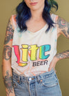 Vintage 90s Tie Dye Lite Beer Tank