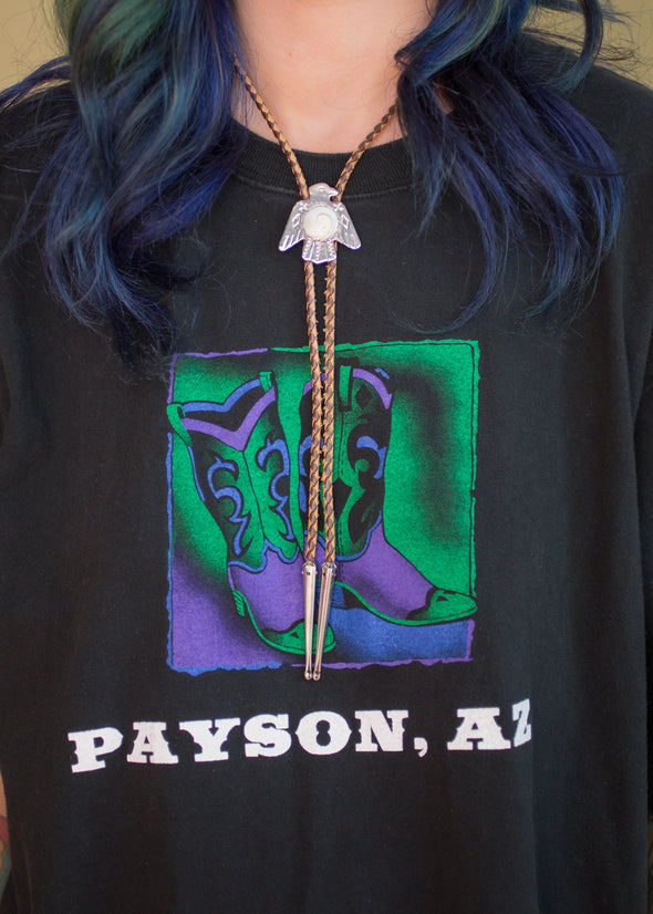 Vintage 90s Payson Cowboy Boot Tee