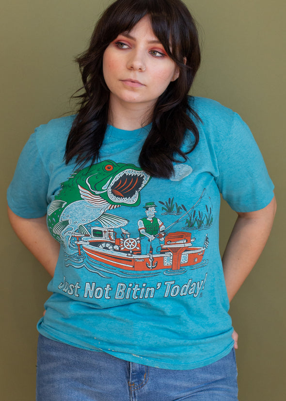 Vintage 1986 Funny Fishing Tee