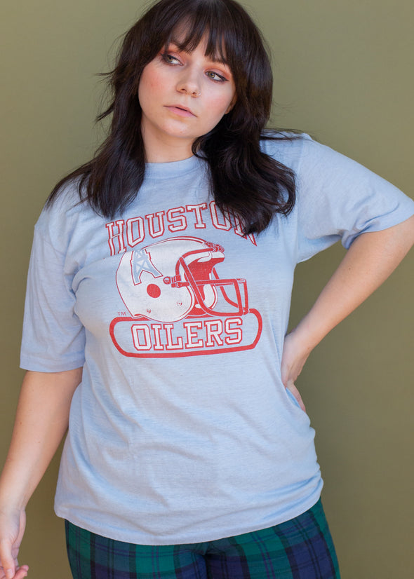 Vintage 1980s Thin Houston Oilers Tee