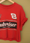 Vintage Budweiser NASCAR Cropped Tee