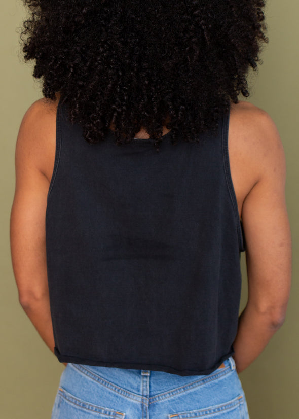 Vintage Live to Ride Cropped Tank