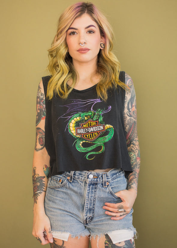 Vintage 90s Harley Dragon Tank