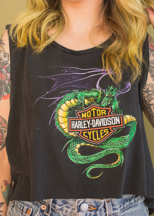 Vintage 90s Harley Dragon Tank