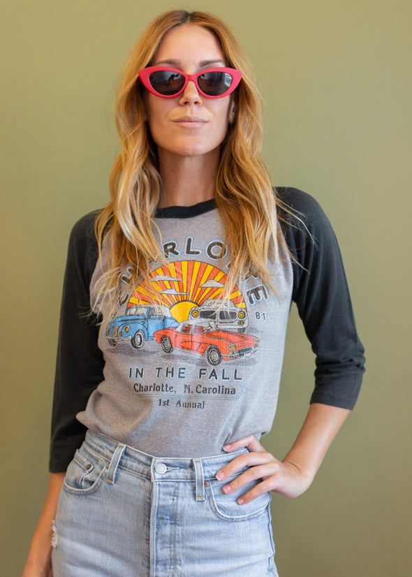 Vintage 1981 Charlotte in the Fall Baseball Tee