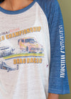 Vintage 1982 Paper Thin NHRA Drag Race Raglan