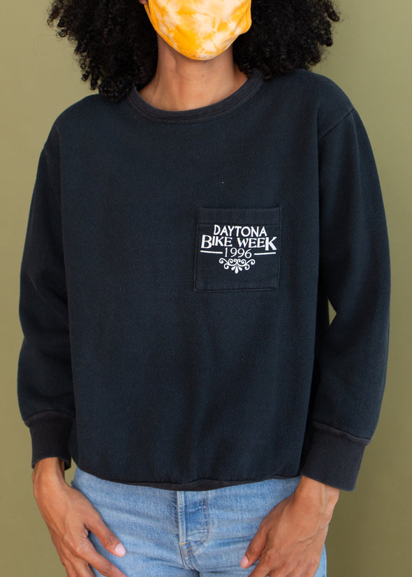 Vintage 1996 Daytona Bike Week Pocket Sweatshirt