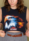 Vintage 90s Harley American and Proud Cropped Tank