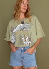 Vintage 90s Southwestern Wolf and Eagle Tee