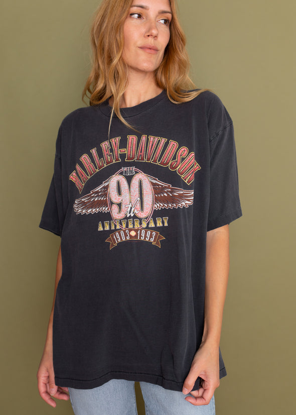 Vintage 1992 Harley 90th Anniversary Tee