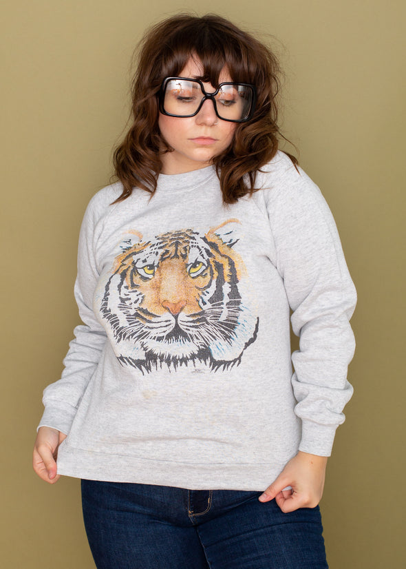 Vintage 1991 Glitter Tiger Sweatshirt