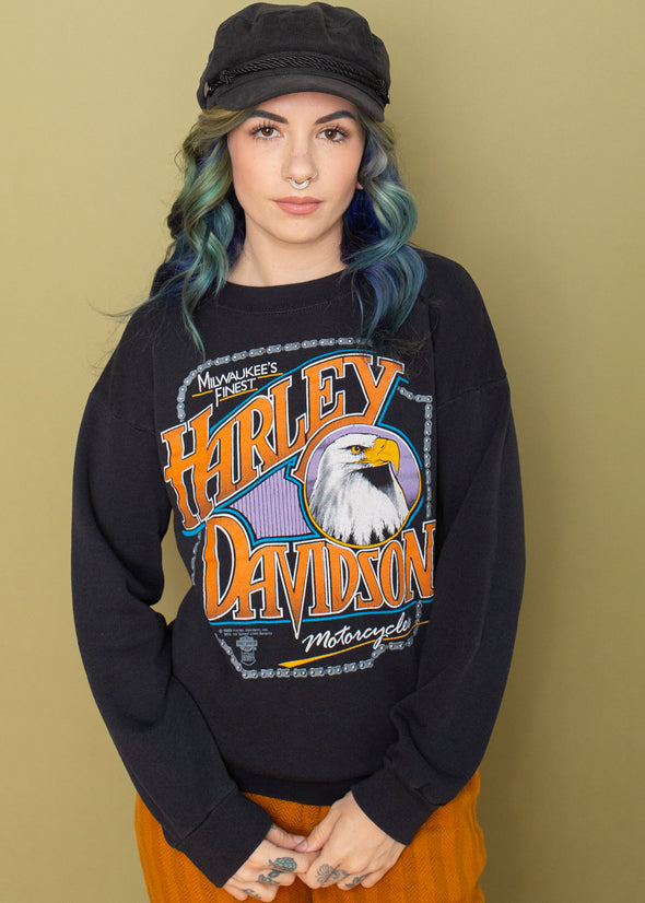 Vintage 1989 Harley Eagle Sweatshirt