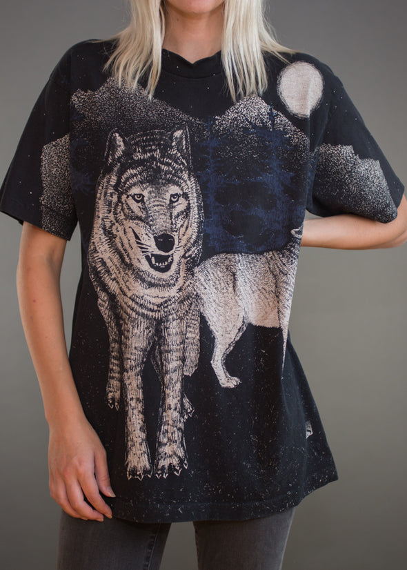 Vintage 90s Howling Wolf Tee