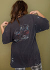 Vintage 90s Paint Splatter Grungy Harley Tee