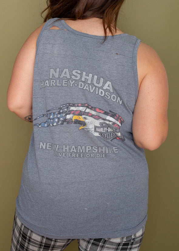 Vintage 90s Grey Harley Tank