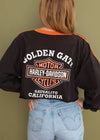 Vintage 1998 Cropped Long Sleeve Harley Tee