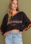 Vintage 1998 Cropped Long Sleeve Harley Tee