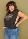Vintage 90s Grungy Harley Cropped Tank