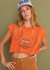 Vintage Cropped Grungy Harley Cancun Tank