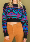 Vintage Reworked Cropped Sweater