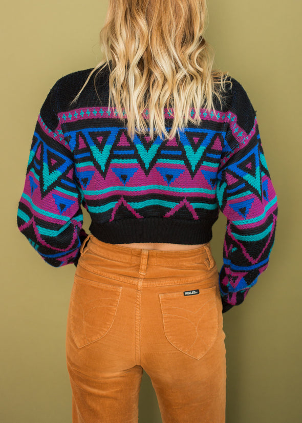Vintage Reworked Cropped Sweater