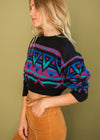Vintage Reworked Cropped Sweater