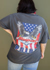Vintage 90s Grungy Faded Snap-On Tee