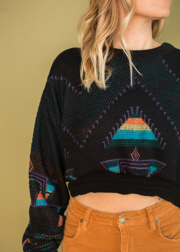 Vintage Reworked Cropped Sweater