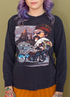 Vintage 3D Emblem Steve McDonald Harley Long Sleeve Tee