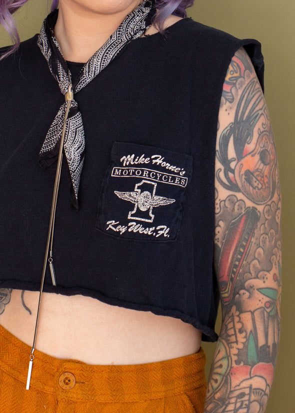 Vintage 90s Harley Cropped Pocket Tank