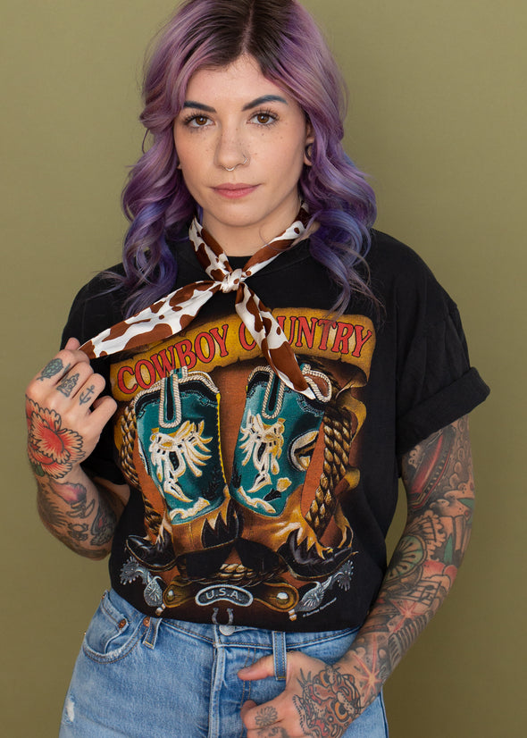 Vintage 90s Cowboy Country Tee