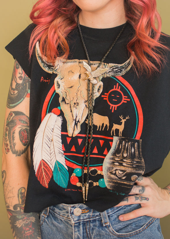 Vintage 1990 Southwestern Cropped Tank