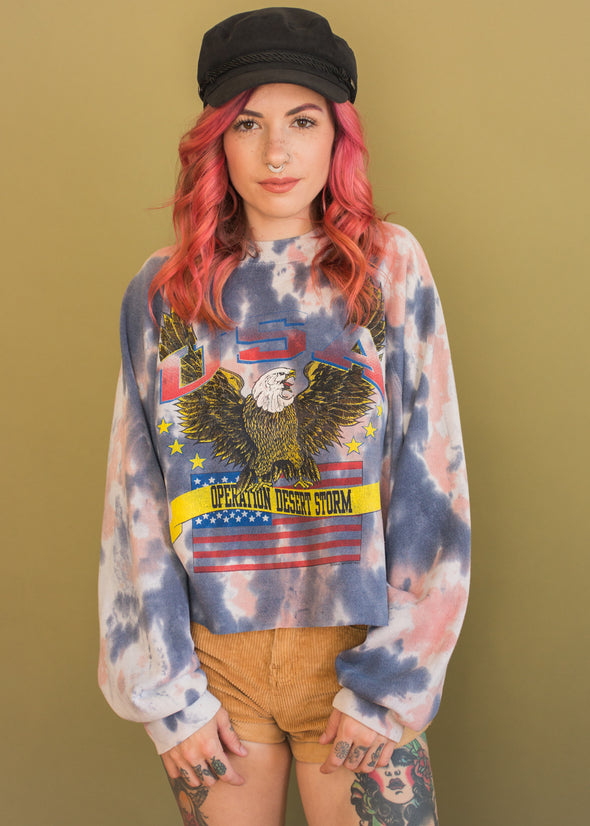Vintage 90s Tie Dye Desert Storm Sweatshirt