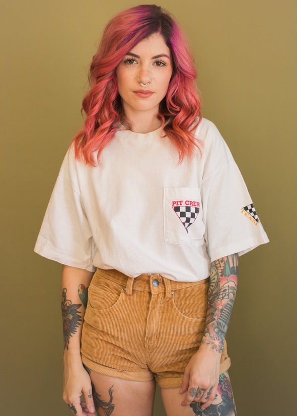 Vintage 90s Miller Pit Crew Pocket Tee