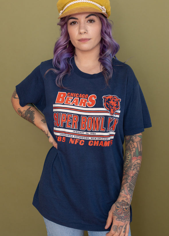 Vintage 80s Chicago Bears Super Bowl Tee