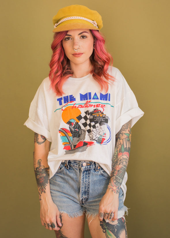 Vintage 1985 The Miami Challenge Racing Tee