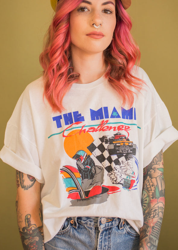 Vintage 1985 The Miami Challenge Racing Tee