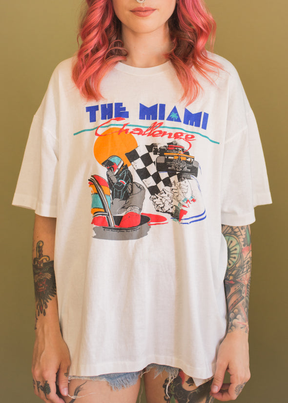 Vintage 1985 The Miami Challenge Racing Tee