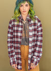 Vintage Soft Red Plaid Flannel