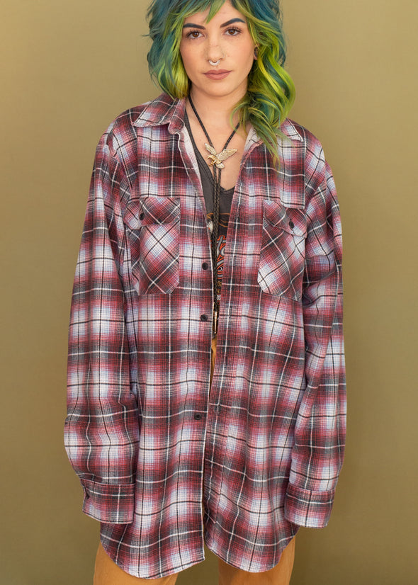 Vintage 90s Long Fit Flannel