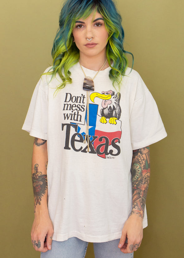 Vintage 90s Don't Mess With Texas Tee