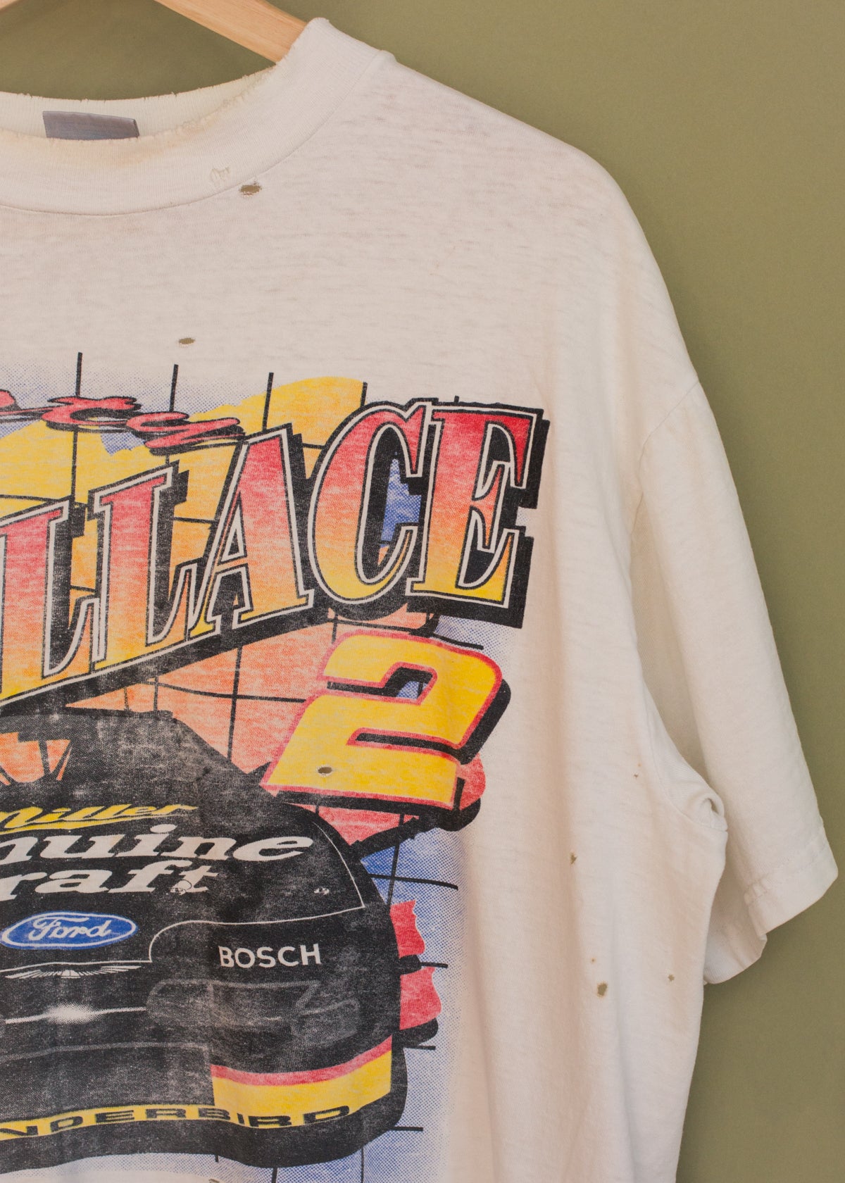 Vintage 90s Rusty Wallace Faded Tee – Electric West