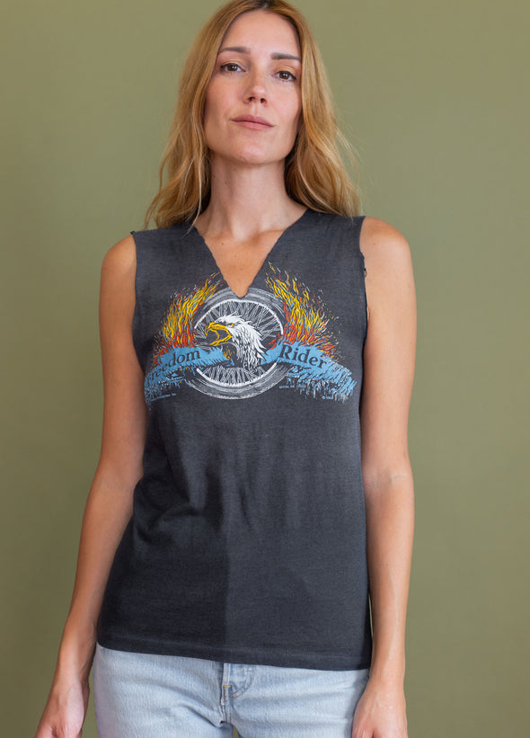 Vintage 1983 Harley Freedom Rider Thin Tank