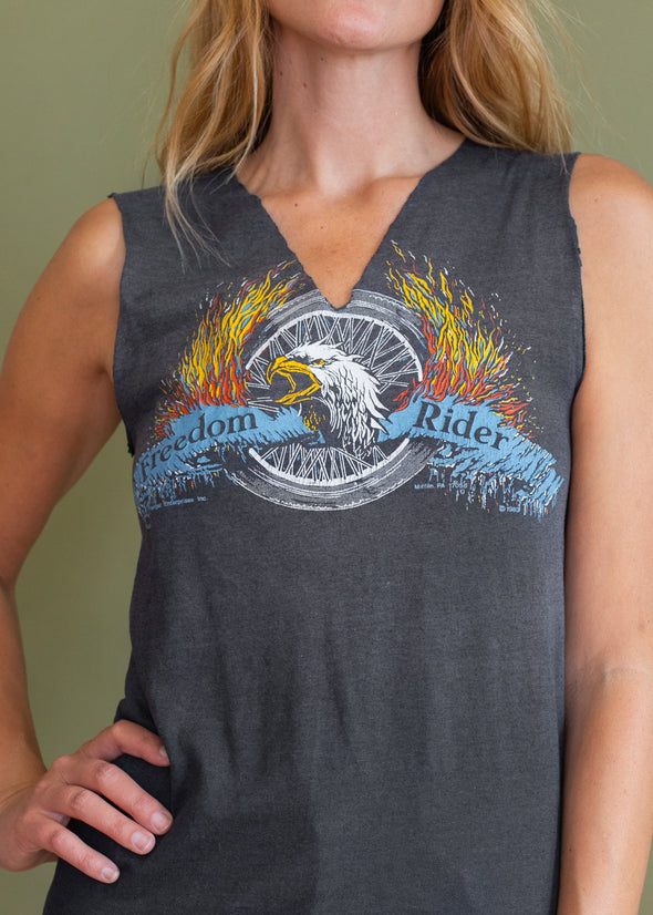 Vintage 1983 Harley Freedom Rider Thin Tank