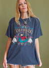 Vintage 90s Striped Colorado Tee