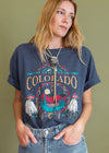 Vintage 90s Striped Colorado Tee