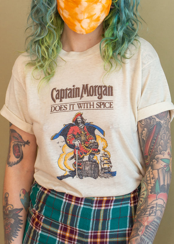 Vintage Paper Thin 1980s Captain Morgan Tee
