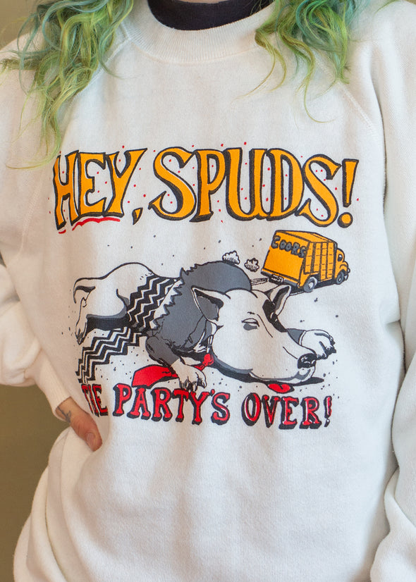Vintage 1980s Spuds Mackenzie Coors Sweatshirt