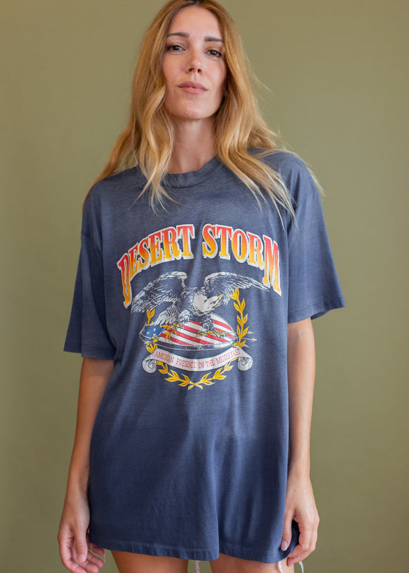 Vintage 90s Thin Faded Desert Storm Tee