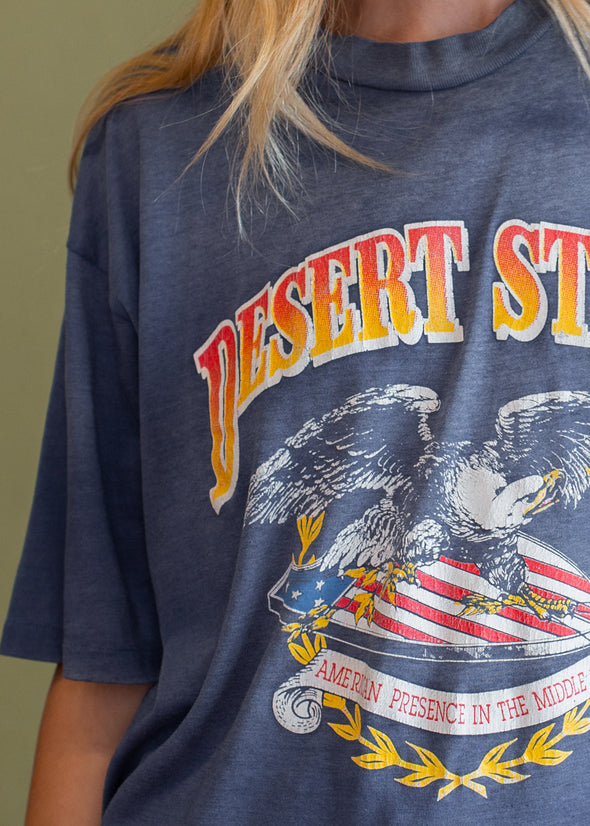 Vintage 90s Thin Faded Desert Storm Tee